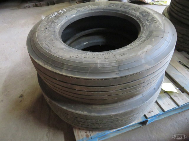 (2) 295/75R 22.5 tires